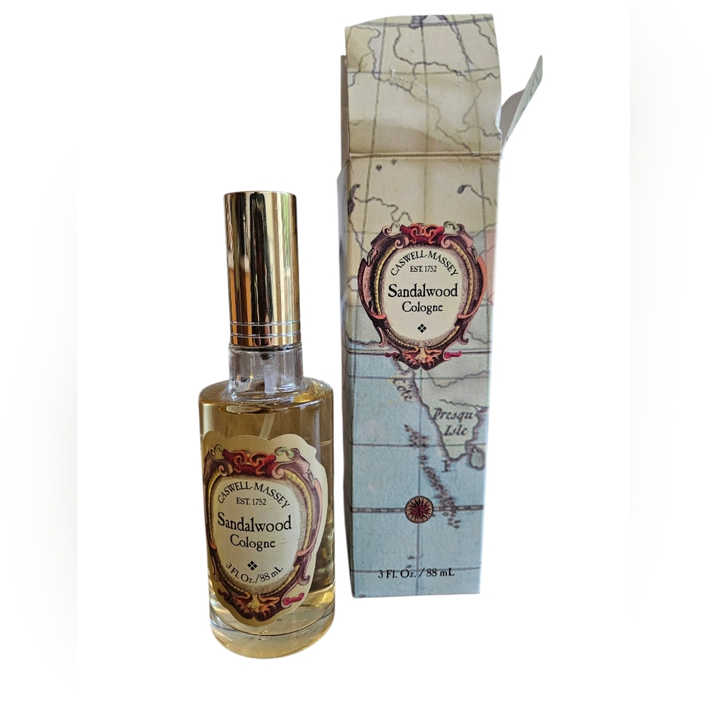 VTG Caswell Massey Sandalwood Cologne Spray 3 Oz Fragrance In Box